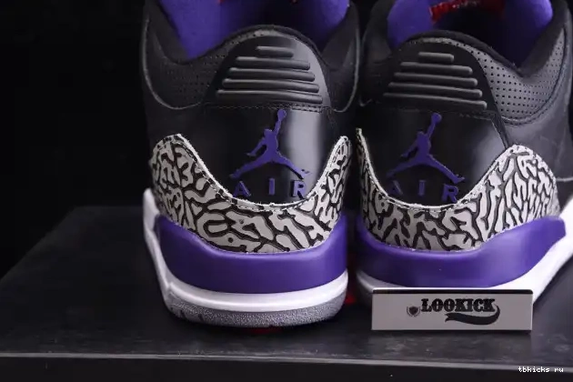 Rep TB Jordan CT8532-050 3 Air Purple Retro Black Court 0612